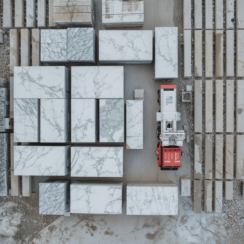 Marble Blocks Aerial