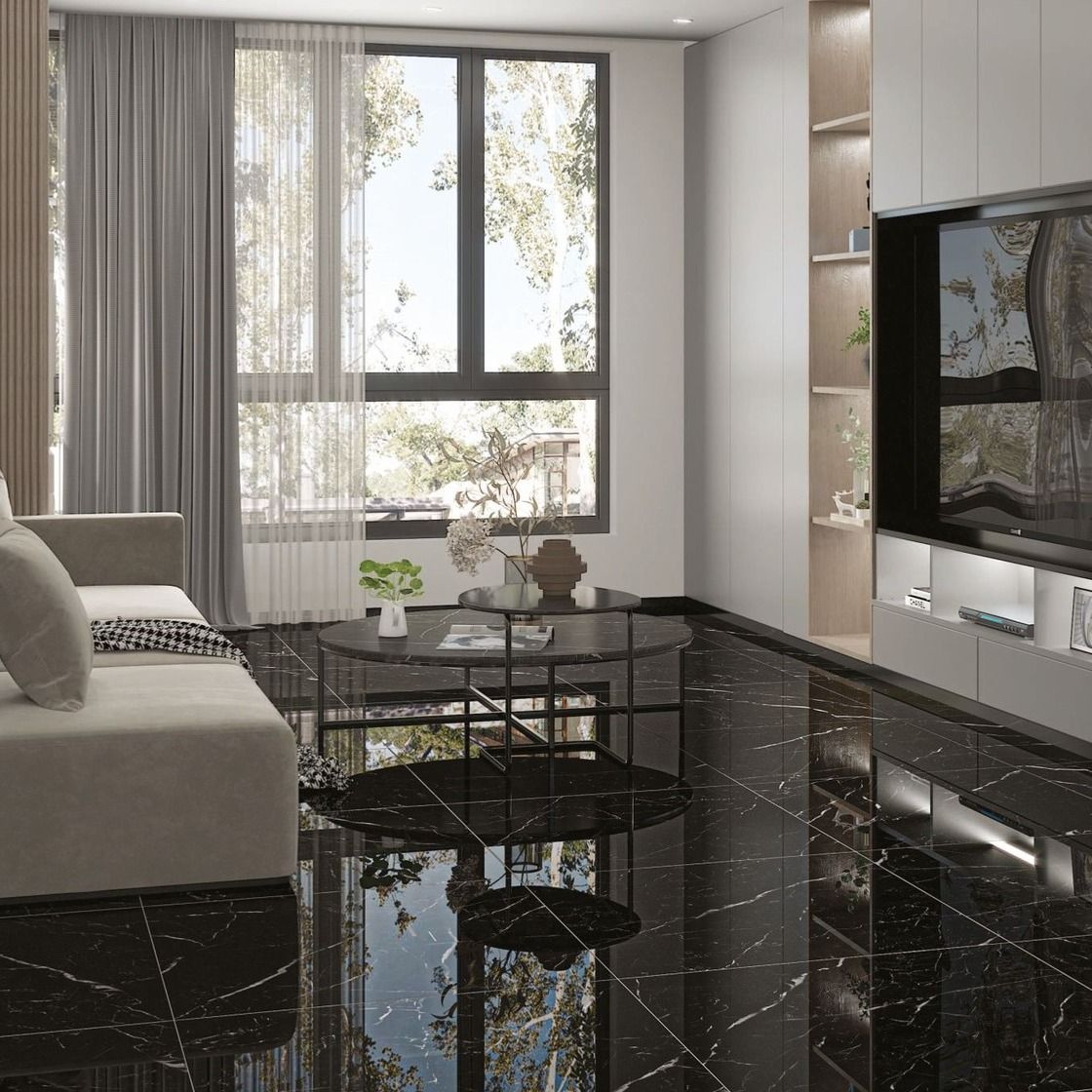 Black Marble Living Room