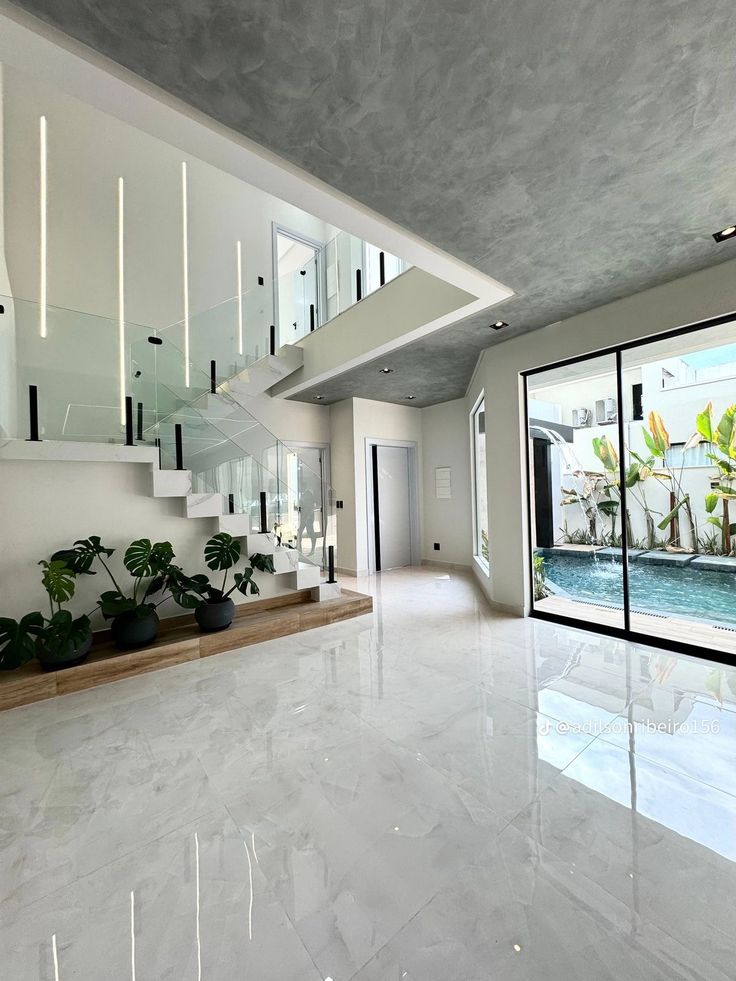 White Marble Staircase